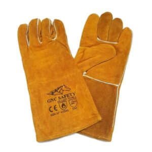 Găng tay da hàn con ngựa – Màu vàng 14-16 inch